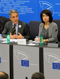 La  vicepresidente del Parlamento europeo Roberta Angelilli in visita a  Ostra Vetere